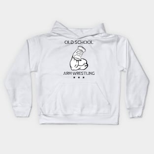 Old School Arm Wrestling 2 Kids Hoodie